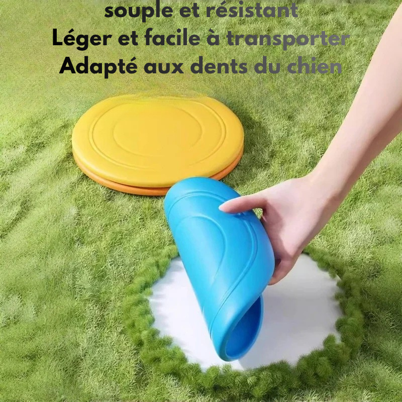 Frisbee Chien Souple – Jeu d’Extérieur Résistant & Anti-Ennui