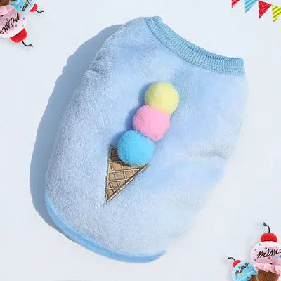 Votre petit chien a froid ? Petite polaire mignonne chaude et confortable.