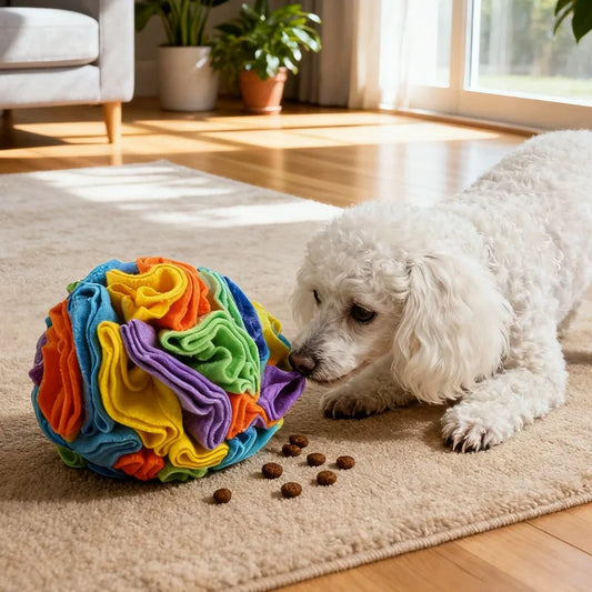 Balle de reniflage pour chien-occupation & stimulation mentale